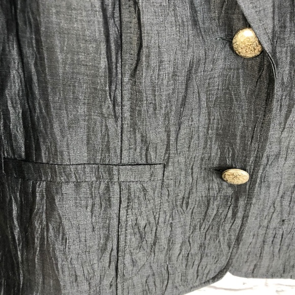 NWOT Linea Tesini Blazer Dark Gray Size 10 - Picture 3 of 5